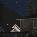 Jackson Hole Night Scene by Andrew Denman